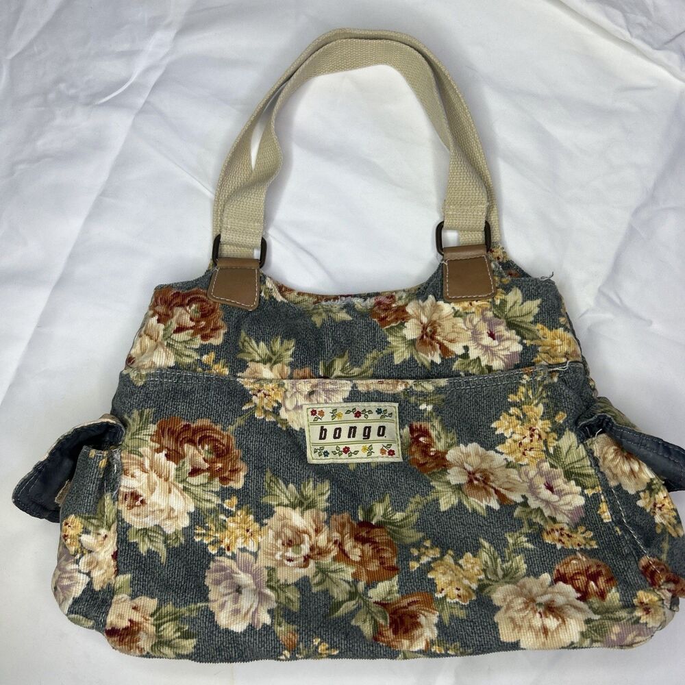 Vintage 90s Y2k Floral Purse Cottage Core Grunge Rose Pattern Soft Squishy Purse